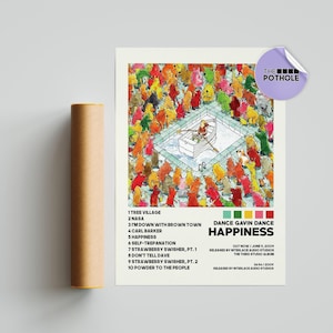 Dance Gavin Dance Posters / Happiness Selection Poster, Dance Gavin Dance / Album Cover Poster / Poster Print Wall Art / Music Band Poster
