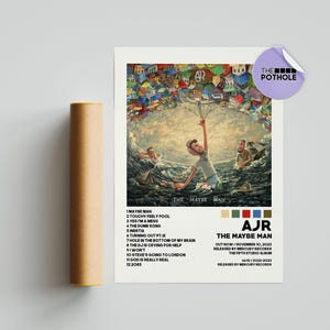 AJR Posters / AJR - The Maybe Man Poster / Album Cover Poster, Poster Print Wall Art, Custom Poster, Home Decor, AJR, The Maybe Man