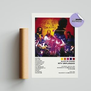 Alice in Chains Poster, MTV Unplgged Poster, Alice in Chains, MTV Unplgged, Album Cover Poster, Poster Print Wandkunst, Benutzerdefiniertes Poster