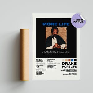 Drake Poster / More Life Poster, Album Cover Poster Poster Druck Wandkunst, Benutzerdefiniertes Poster, Wohnkultur, Drake, More Life, zertifizierter Liebhaber Junge