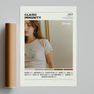 Clairo Posters / Immunsystem Poster / Album Cover Poster / Poster Druck Wand Kunst / Individuelles Poster / Wohnkultur