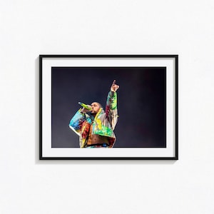 Poster di Bad Bunny / Arte murale in bianco e nero di Bad Bunny, poster dell'album, decorazioni per la casa, stampe fotografiche, poster di Un Verano Sin Ti