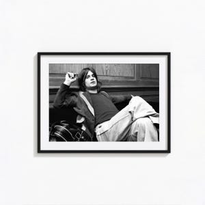 Ozzy Osbourne Schwarz-Weiß-Fotoposter - Ozzy Osbourne Poster - Gothic Rock Legende Wandkunst - Vintage Heavy Metal Dekor