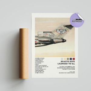 Pôsteres de Beastie Boys / Licensed to ill, pôster de capa de álbum, arte de parede impressa, pôster, decoração de casa, Beastie Boys, Licensed to ill