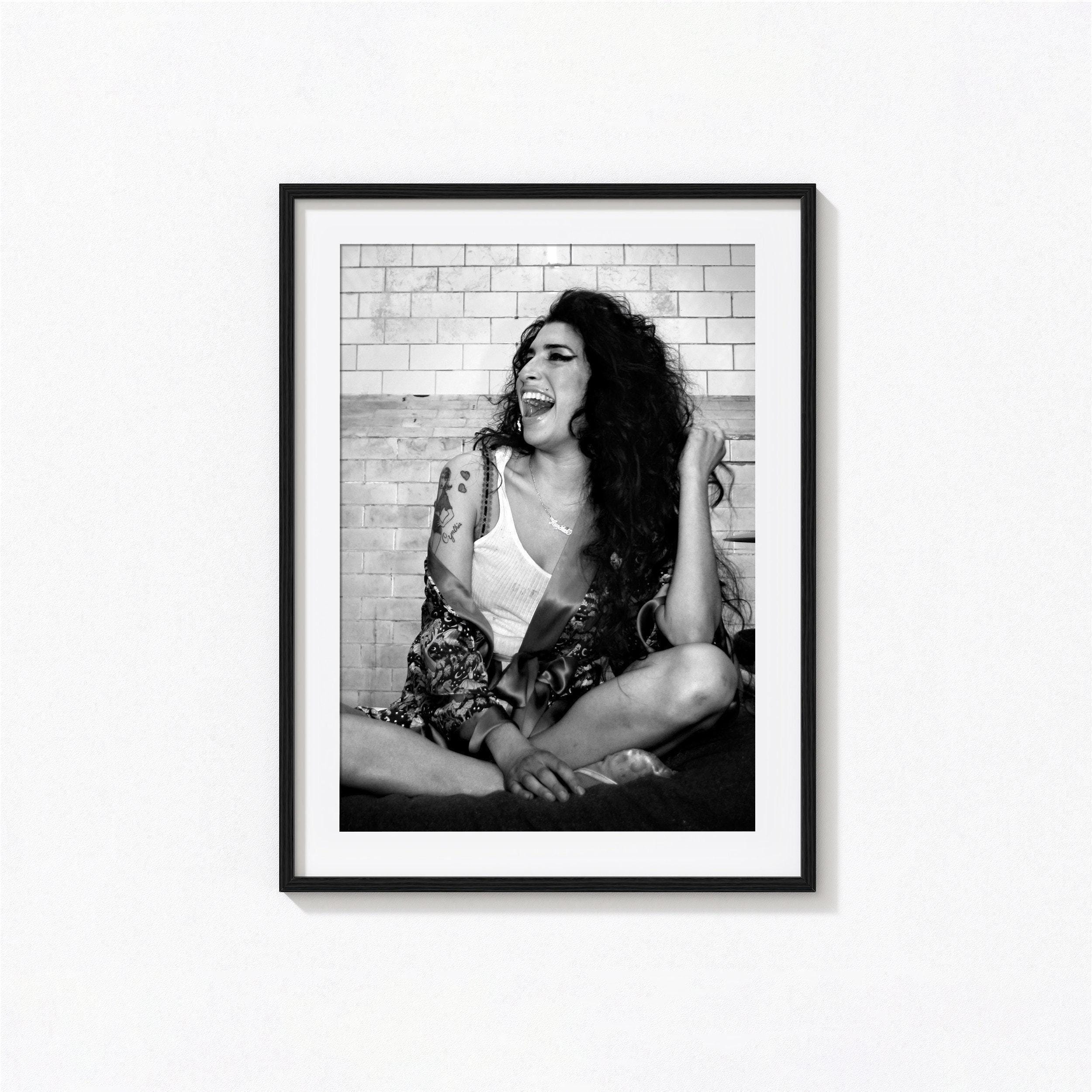 Amy Winehouse Posters / Amy Winehouse Black and White Wall Art, Album Cover Poster, Back to Black,  Home Decor, Photography Prints, BAM200