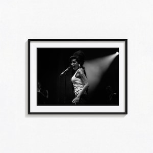 Amy Winehouse Posters / Amy Winehouse Black and White Wall Art, Album Cover Poster, Back to Black,  Home Decor, Photography Prints, BAM202