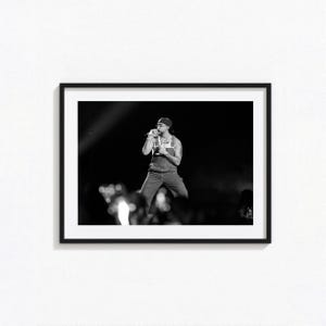 Poster di Bad Bunny / Arte murale in bianco e nero di Bad Bunny, poster dell'album, decorazioni per la casa, stampe fotografiche, poster di Un Verano Sin Ti