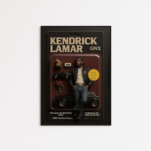Kendrick Lamar GNX Poster | Westside Rap Art Print | Vintage Buick Hip-Hop Decor