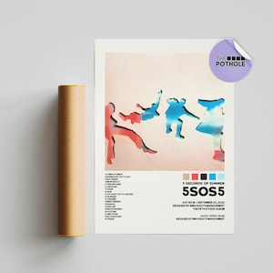 5 Sekunden Sommer Poster / 5SOS5 Poster, Album Cover Poster / Plakat-Druck Wandkunst / Kundenspezifisches Plakat, 5 Sekunden Sommer, 5SOS, Calm