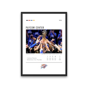 Oklahoma City Thunder 2025 NBA Finals Champions Custom Poster