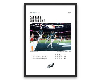 Cooper DeJean Philadelphia Eagles Super Bowl LIX Poster
