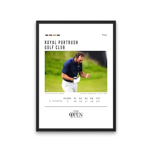 Scottie Scheffler 2025 The Open Championship Tournament Custom Poster