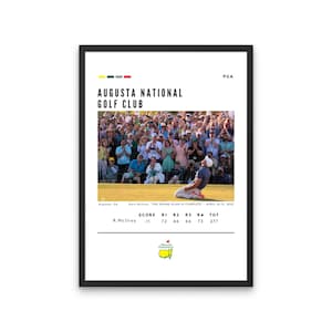 Rory McIlory &quot;The Grandslam is Complete&quot; 2025 Masters Tournament Custom Poster 2.0
