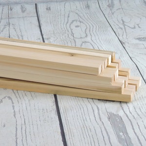 Square Wooden Dowels, 1/2 x 12 Inch, Natural Pine, MADE IN T