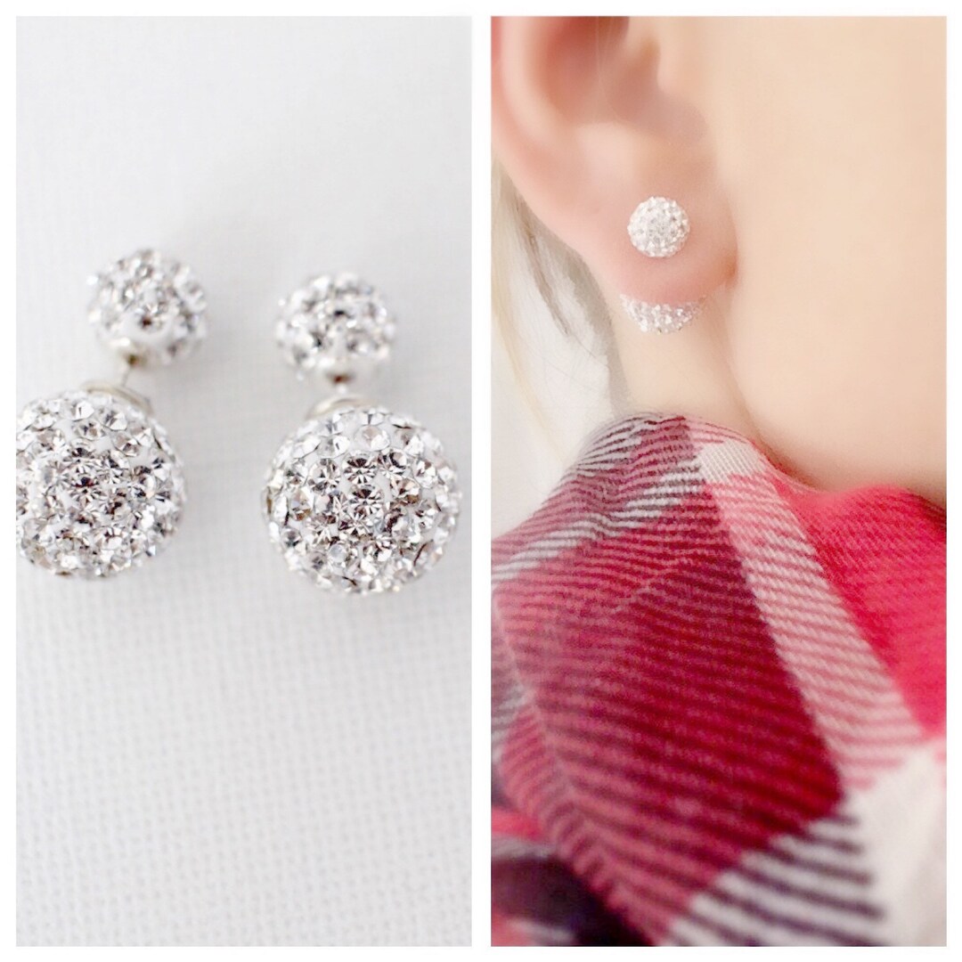 Ear Jacket, Ear Jackets, Sterling Silver Ear Jacket, Bridesmaid Earrings, Wedding Earrings