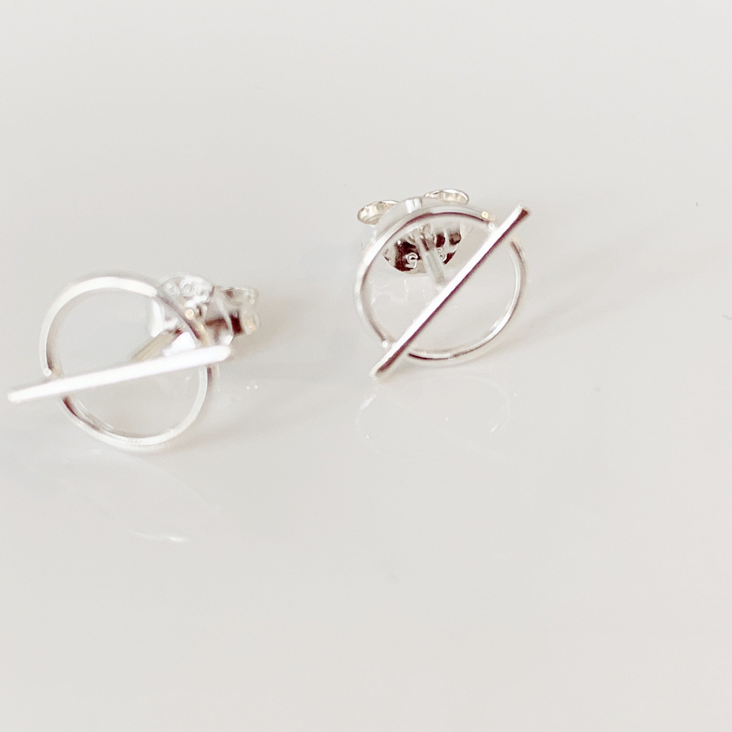 【HYERES LOR】Noailles Silver circle Bar earring 15cm HYERES LOR】Noailles Silver circle Bar earring 15cm
