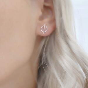 Kreis Ohrstecker: Minimalistischer Schmuck