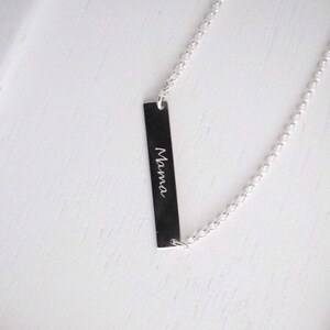 Dainty Coordinates Custom Bar Necklace, Latitude Longitude necklace, Personalized Custom Location Jewelry, Engraved wedding Date necklace, image 8