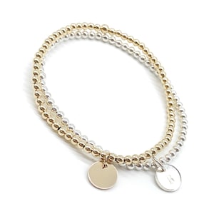 Bracelet en argent, bracelet de perles, bracelet en argent sterling, bracelet en argent sterling 925, bracelet en argent pour femme, bracelet à breloques, bracelet image 7