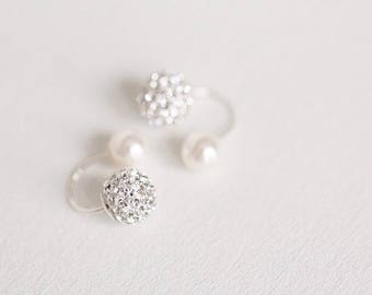 Ear Jacket,Ear Jackets,Sterling silver ear jacket,Bridesmaid earrings,wedding earrings,bridal earrings,ear jacket earring,jacket earrings