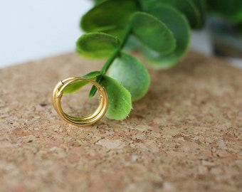 Gold hoop earrings • Small Hoop Earrings• Medium minimal Hoop Earrings • Dainty Sterling Silver Hoop Earrings • Thick 14k Gold Hoop Earrings