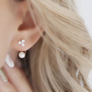 ☆TATIANA☆ Silver 9252SET Petite Birthstone Ear Jacket Earr Designer fashion, Seoul-fully created | W Concept