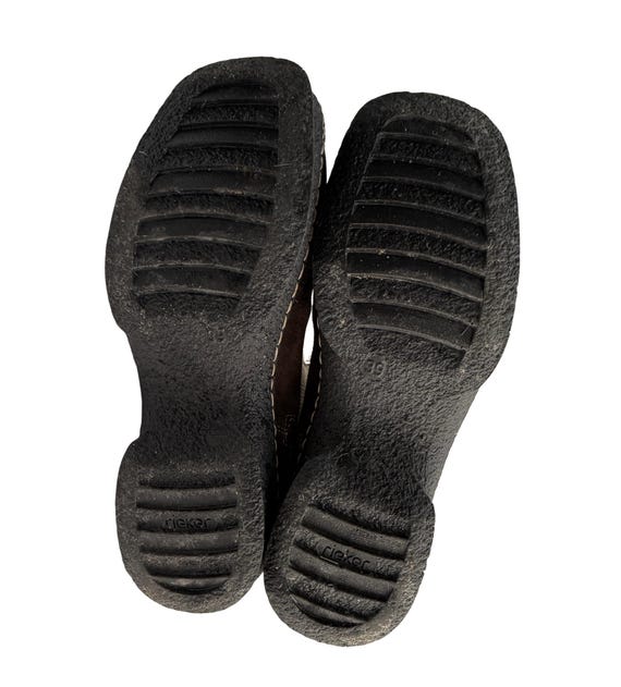 Reiker Shearling Patchwork Brown Suede Boots, Wom… - image 9