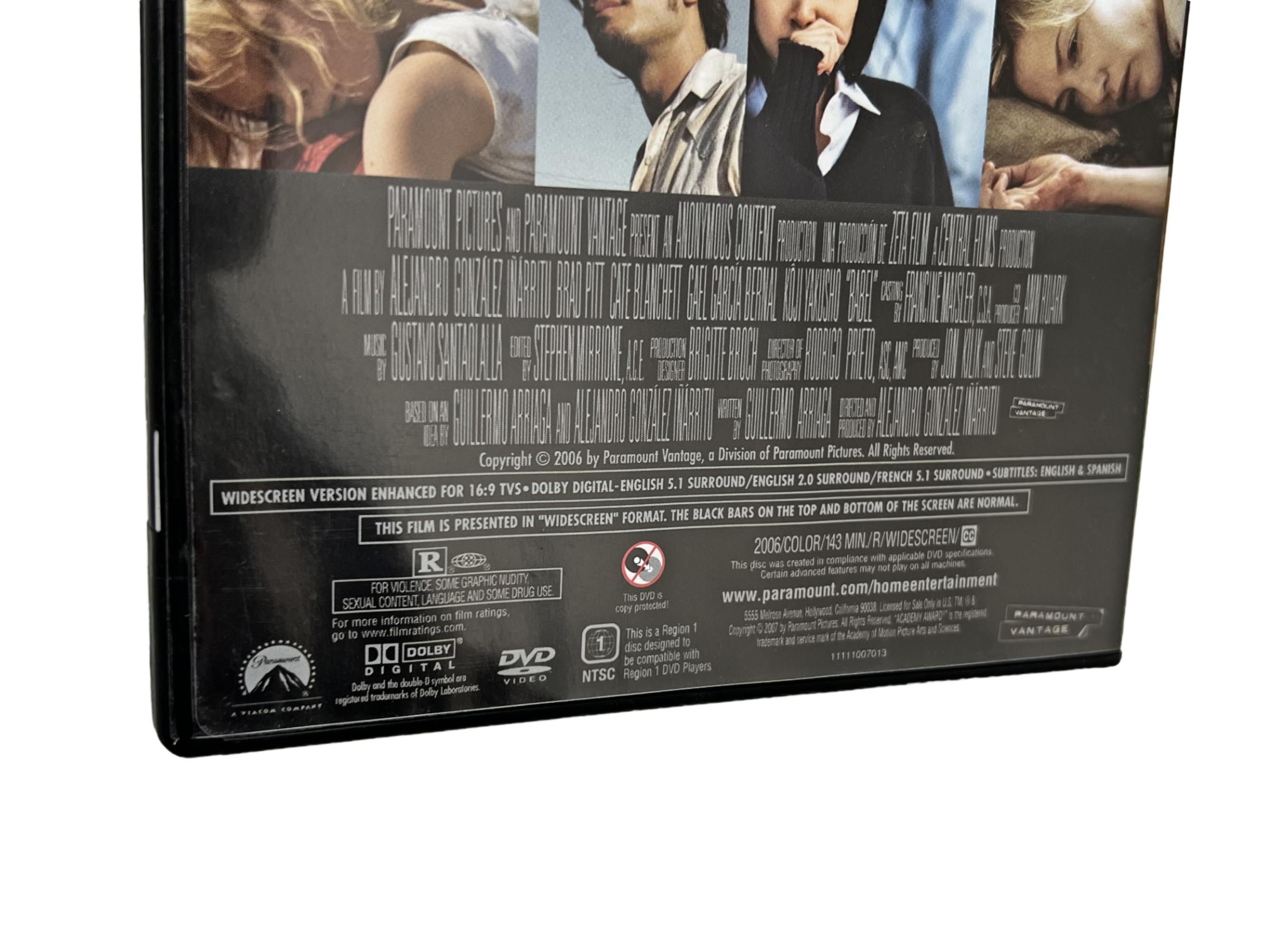 BABEL Open Box Film DVD, Brass Pitt, Gael García Bernal, Cate