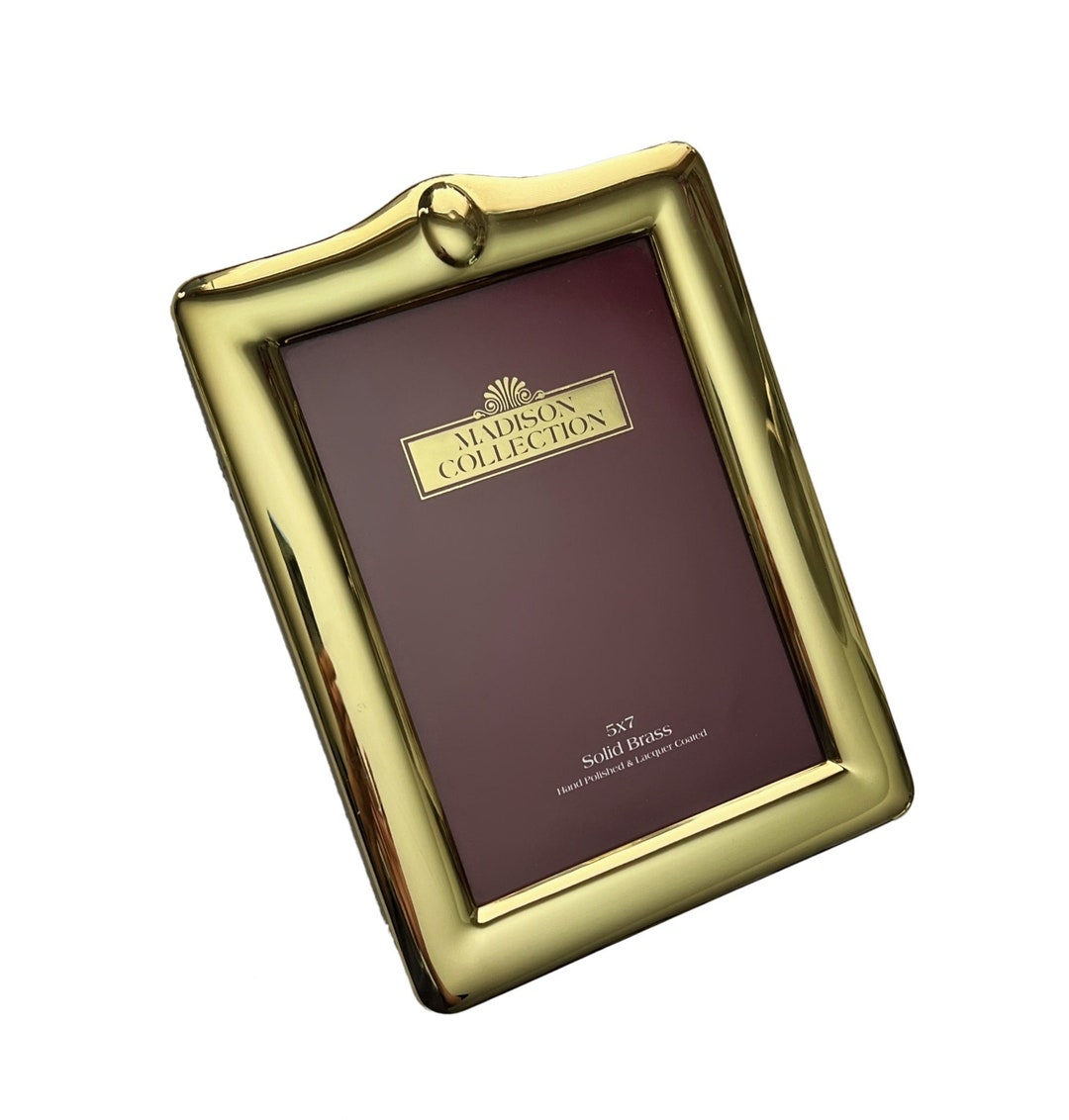 Solid Brass 5x7 Photo Frame, Vintage Madison Collection 5x7 Shiny Brass ...