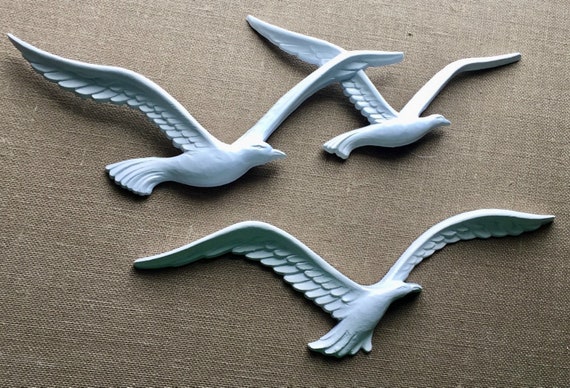 Vintage Homco Seagull Wall Decor, 1981 Coastal Art - Etsy