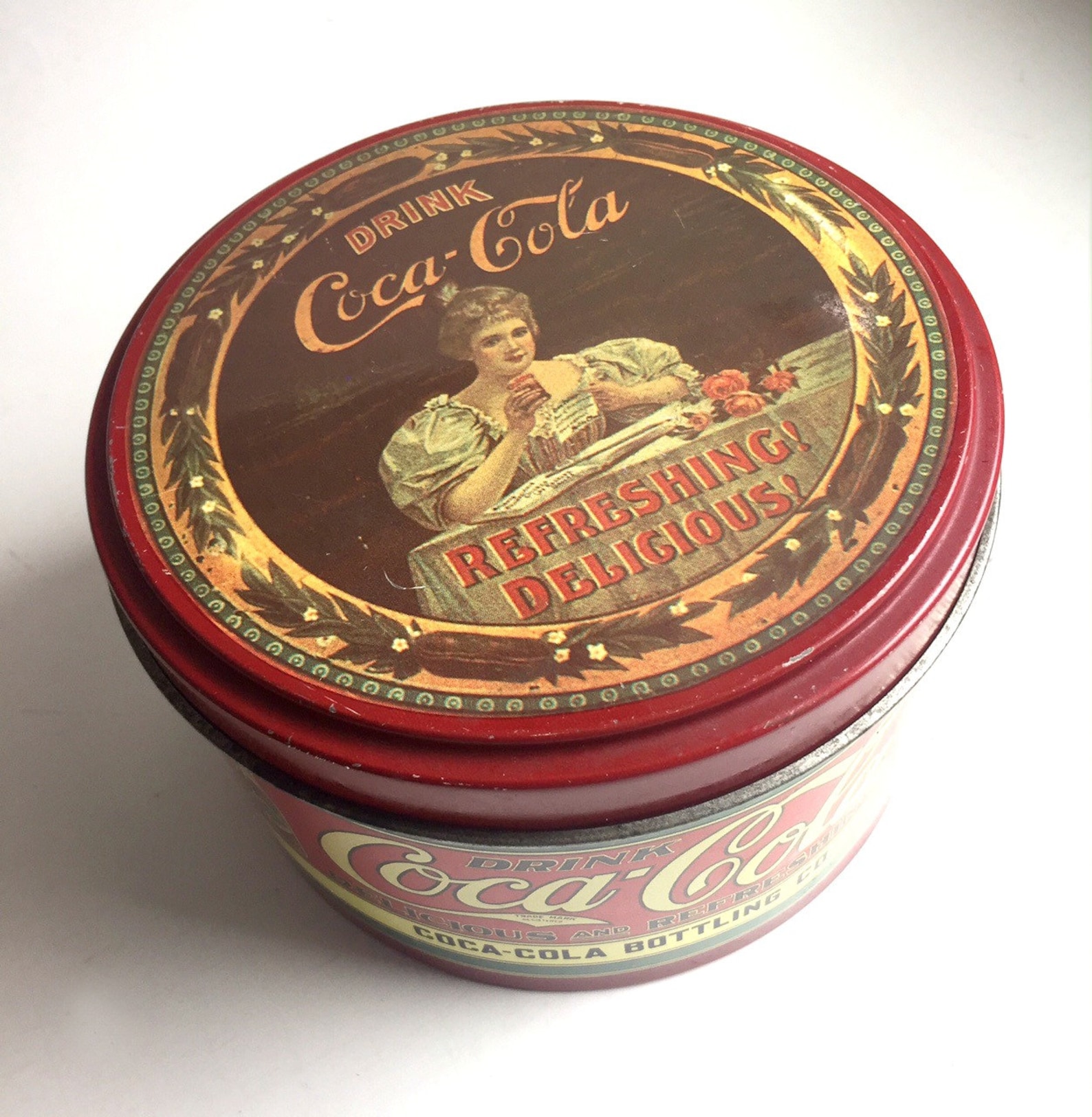 SALE Vintage Coca Cola Tin Graphic Tin Kitchen Storage Tin | Etsy