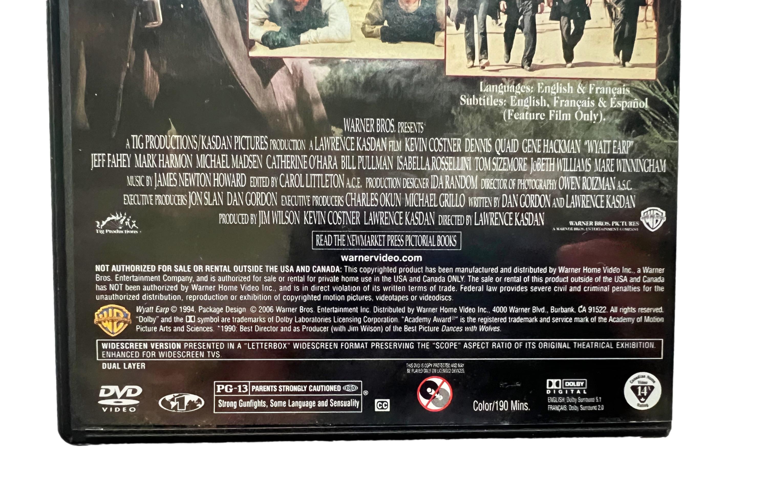 ワイアット・アープ ワイドスクリーン映画 DVD、ケビン・コスナー主演