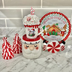 Christmas faux hot cocoa mug, fake hot chocolate, Christmas decor, hot cocoa bar, tiered tray, birthday/Christmas gift, fake bake X-mas mug