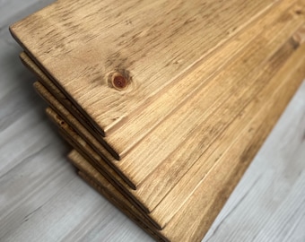 9.25&quot; Deep Boards for DIY Wood Shelf - 9.25&quot; Deep x .75&quot; Thick Solid Natural Wood Slab MULTIPLE WIDTHS