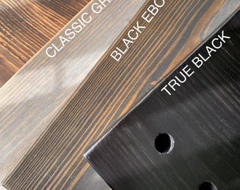 Thick Pine Wood Slab – 7.25" Deep Shelf, Stained Finish