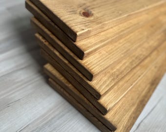 Custom Wood 18.25&quot; Deep DESK Boards for Desktop - 18.25&quot; Deep x .75&quot; Thick Solid Natural Wood Slab MULTIPLE WIDTHS