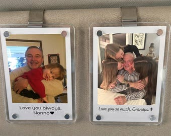 Clip de visière de voiture avec photo de grand-père, cadeau personnalisé de fête des pères pour grand-père, cadeau papa personnalisé des petits-enfants, cadeau grand-père Drive Safe