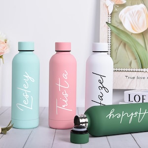 Personalized Stainless Steel Water Bottle, Drink Bottle, Bridesmaid Tumbler, Bridesmaids Gifts, Perfect for School, Travel, Office, Gym