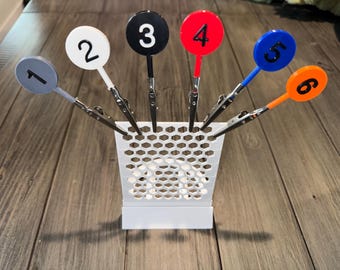 Bass Crappie Fishing Cull ID Tags: 3D Printed, Stainless Steel Clips