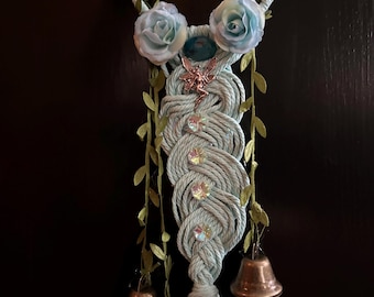 Protection Bells, Witch Decor, Wicca Talisman, Fairy Bells, witch bells, wicca home protection,  hecate, witchcraft, mermaid