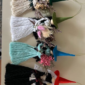 Yule Tree Ornaments, Mini Witches,  Witch Ornament, Witchcore, Halloween tree, halloween ornaments,