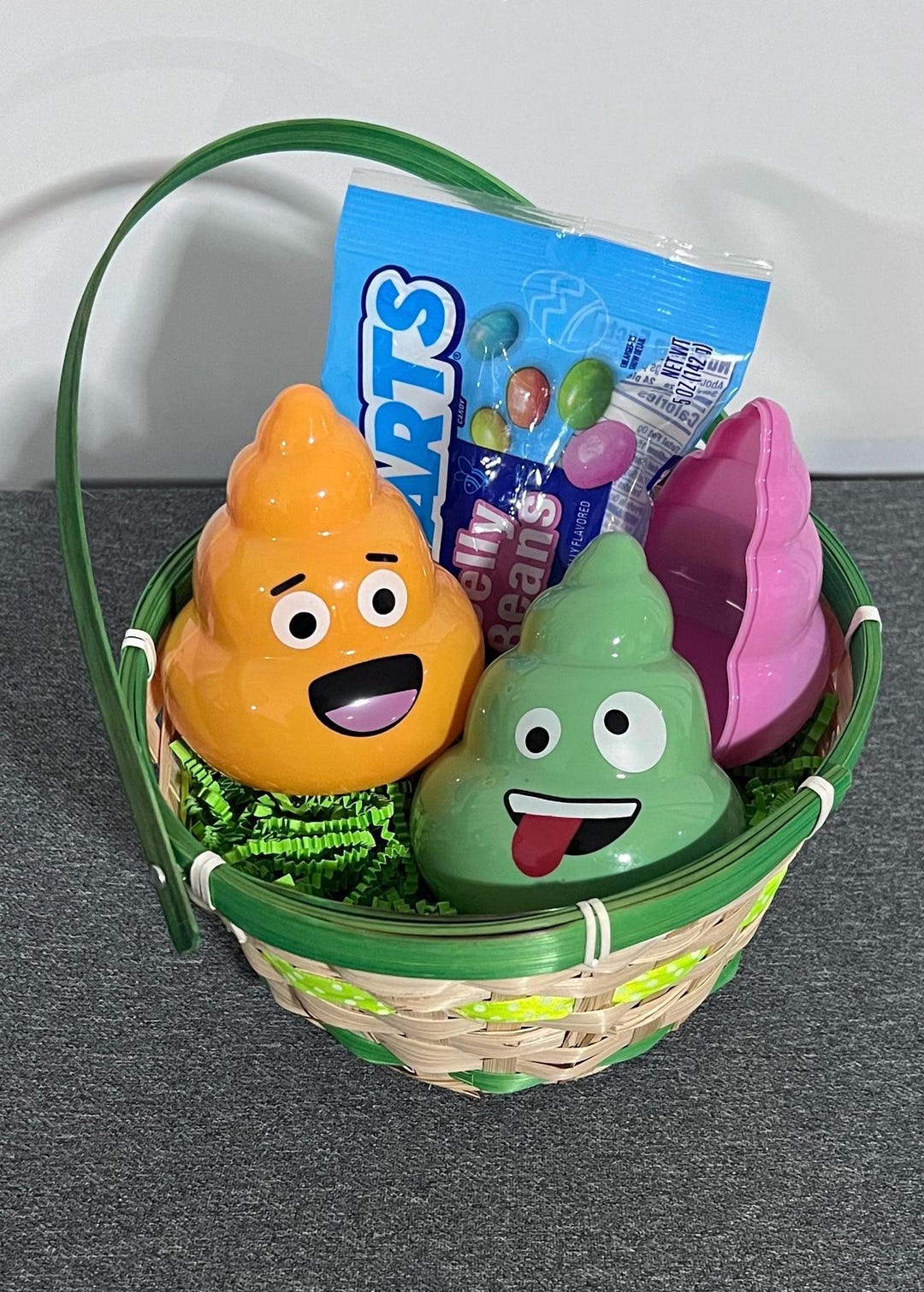 Easter Fillable Emoji Poop Eggs Basket - Etsy