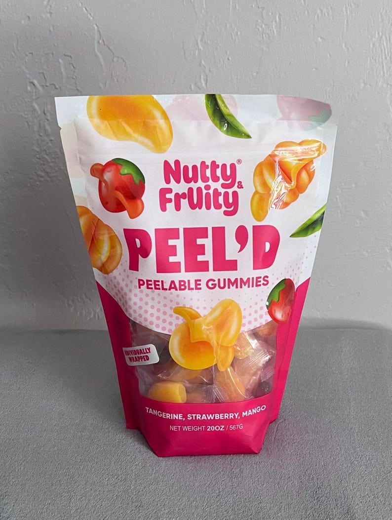 Nutty Fruity Peel’d Peelable Gummies – Tangerine, Strawberry, Mango ...