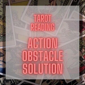 Aktion, Hindernis, Lösung | Tarot Kartenlegung | vertraue deinem Bauch | intuitive Hexe |Kartenlegen | psychisch | genaues und schnelles Ergebnis