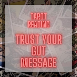 Fidati del tuo istinto / lettura delle carte dei tarocchi / intuitivo / strega sensitiva / risultati accurati / risultati rapidi / Fidati del tuo istinto / Tarocchi