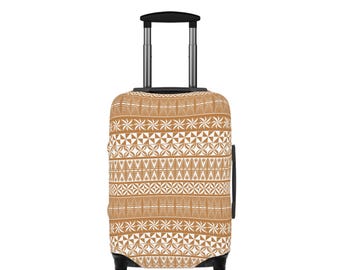 Funda de equipaje moderna - Accesorio de viaje elegante de estilo polinesio-tongano, regalo para viajeros, artículos esenciales para vacaciones, viajes de vacaciones