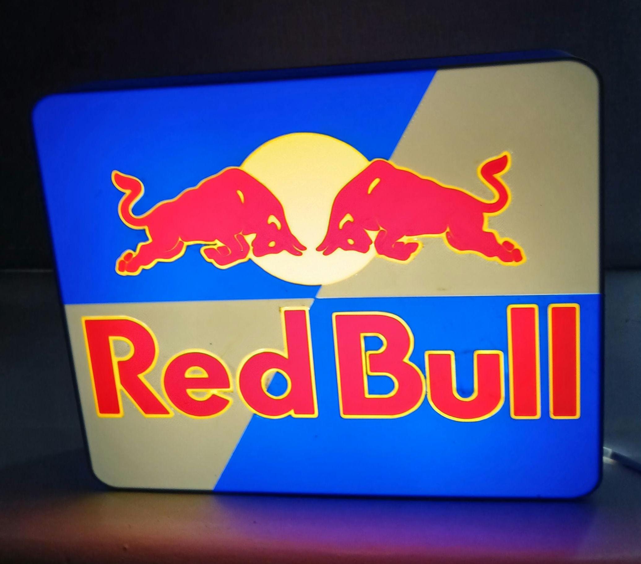 Red bull led sign - Etsy Polska