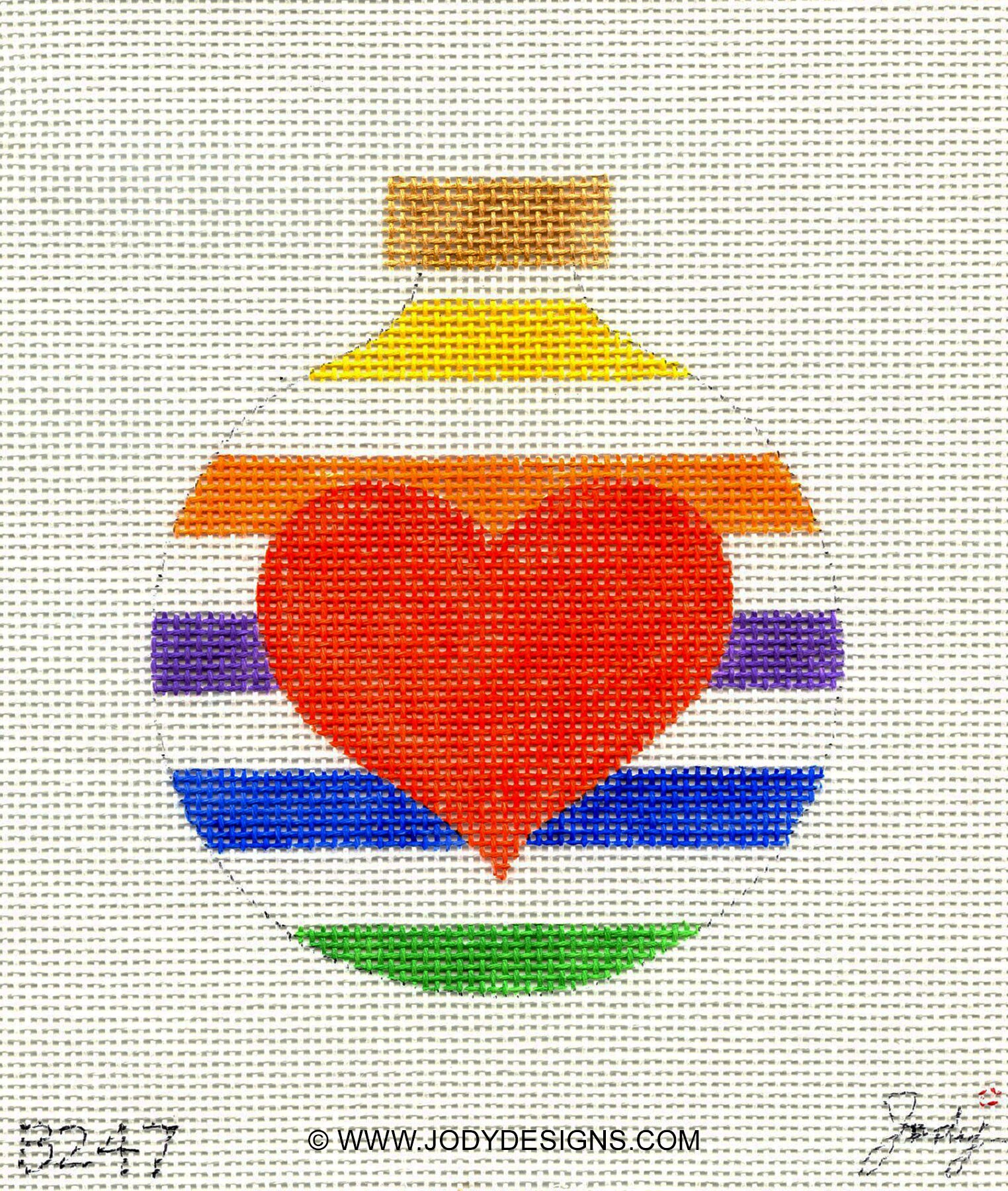p(R)ojectR® Heart Logo Parker Valentine Red Heart Rainbow Color