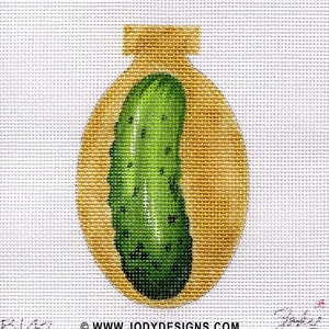 Christmas Pickle Needlepoint Ornament - Jody Designs B142