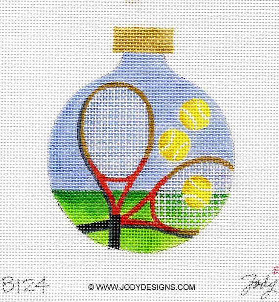 Tennis Needlepoint Ornament Jody Designs B124 Etsy